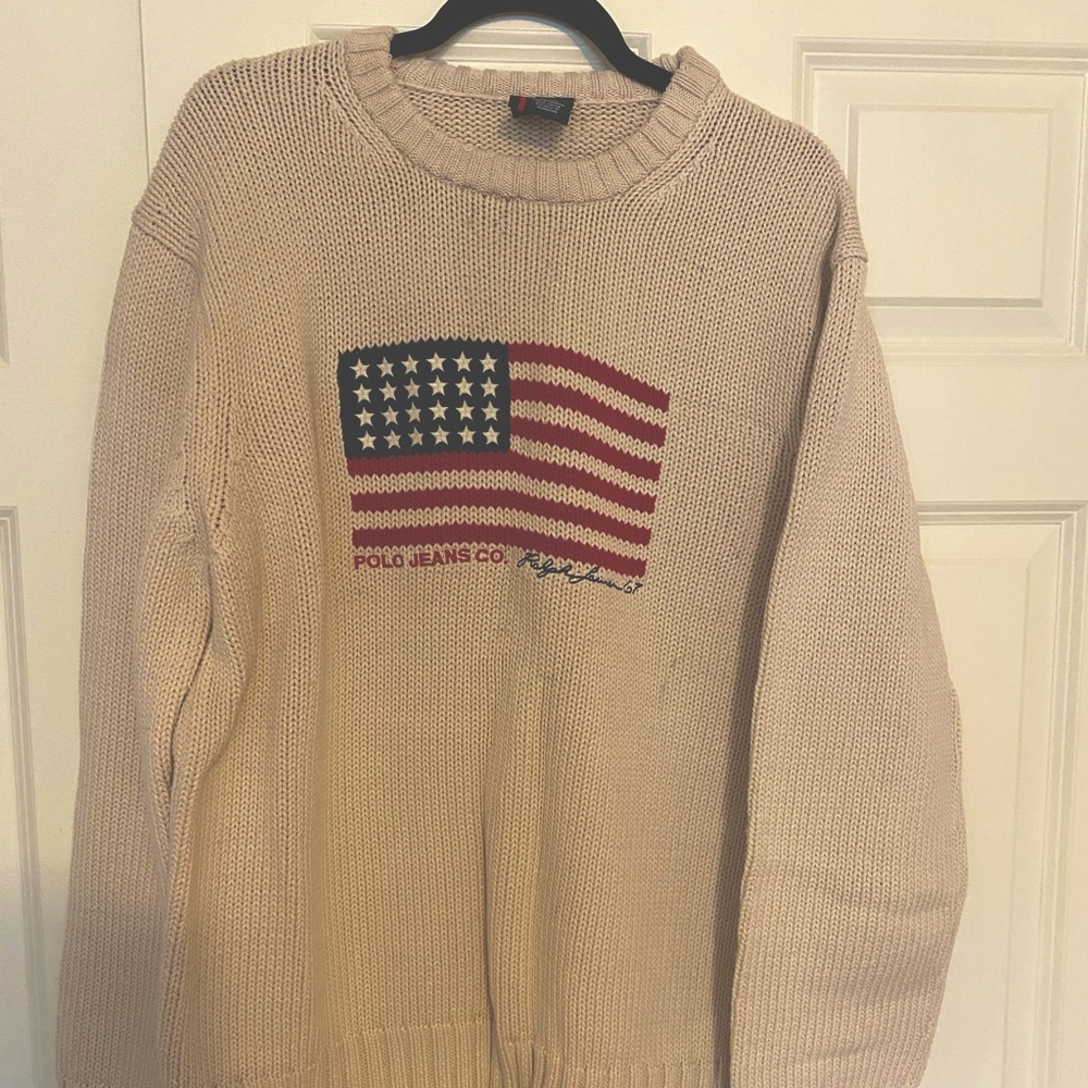 Vintage Polo Jeans Men’s Cotton Sweater